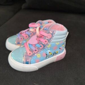 Bluey Kids Glitter High-Top Sneakers - Blue and Pink